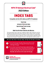 Self-Adhesive Index Tabs for NFPA 70®, National Electrical Code® (NEC) and Handbook